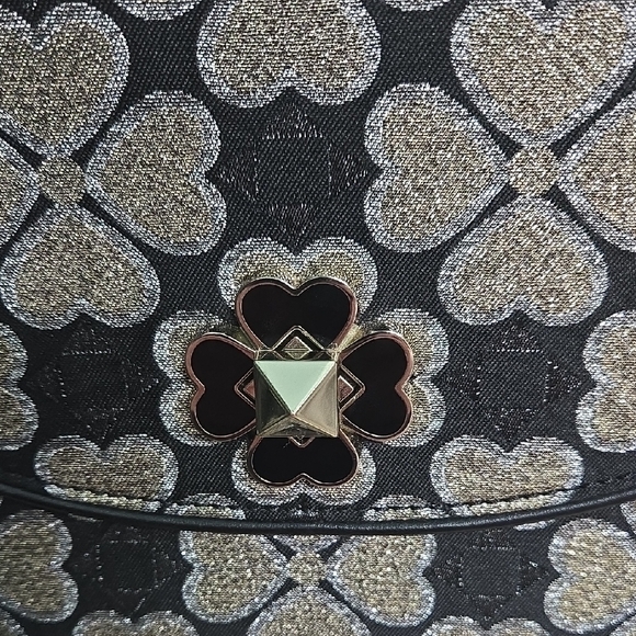 Kate Spade Black and Gold Satchel with Luxurious Accents EUC - Picture 2 of 16